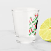 Christmas Elf Feet Monogram Custom Personalisiert Schnapsglas (Links)