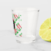 Christmas Elf Feet Monogram Custom Personalisiert Schnapsglas (Rechts)