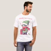 Christmas elf Happy New year T-Shirt (Vorne ganz)