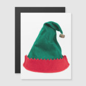 Christmas Elf Hat Magnetkarte (Vorne/Hinten)