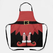 Christmas Elf Holiday Red Schürze (Vorderseite)