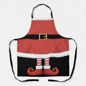 Christmas Elf Holiday Red Schürze (Vorderseite)