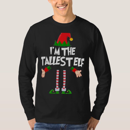 Christmas Elf I'm The Tallest Elf Matching Xmas T-Shirt (Vorderseite)