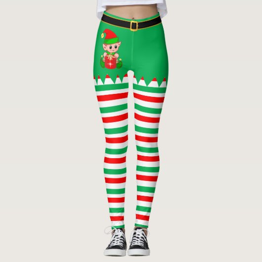 Christmas Elf Leggings (Vorderseite)