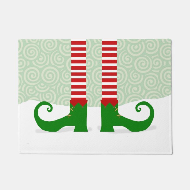 Christmas Elf Legs Door Mat Fußmatte (Vorderseite)