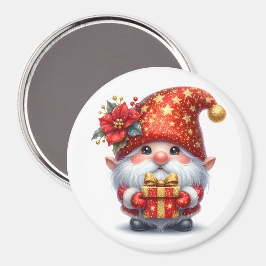 Christmas Elf Magnet (Vorderseite/Rückseite)