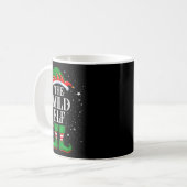 Christmas Elf Matching Family Group Funny Wild Elf Kaffeetasse (Vorderseite Links)
