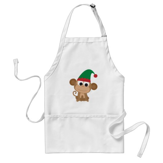 Christmas Elf Monkey Schürze (Vorne)