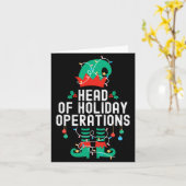 Christmas Elf Office Team Party Family Matching _1 Karte (Gelbe Blume)