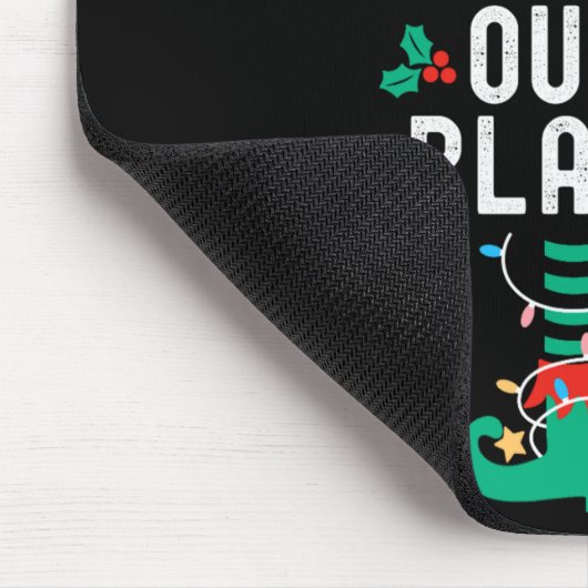 Christmas Elf Office Team Party Family Matching _1 Mousepad (Ecke)