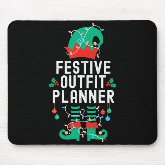 Christmas Elf Office Team Party Family Matching _1 Mousepad (Vorne)