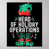 Christmas Elf Office Team Party Family Matching _1 Poster (Vorne)