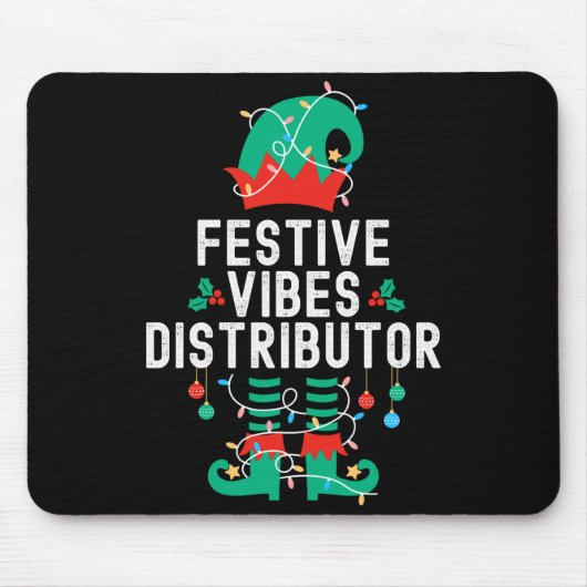 Christmas Elf Office Team Party Family Matching _2 Mousepad (Vorne)