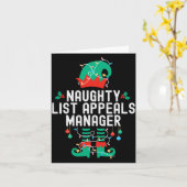 Christmas Elf Office Team Party Family Matching  Karte (Gelbe Blume)