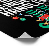 Christmas Elf Office Team Party Family Matching Poster (Ecke)