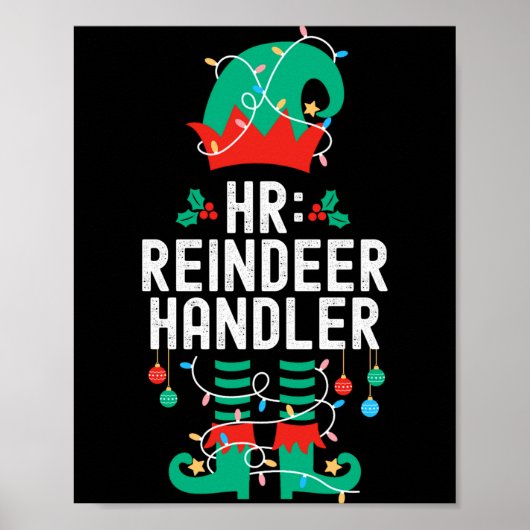 Christmas Elf Office Team Party Family Matching Poster (Vorne)