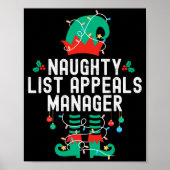 Christmas Elf Office Team Party Family Matching  Poster (Vorne)