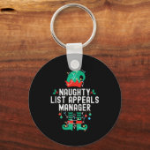 Christmas Elf Office Team Party Family Matching Schlüsselanhänger (Vorderseite)