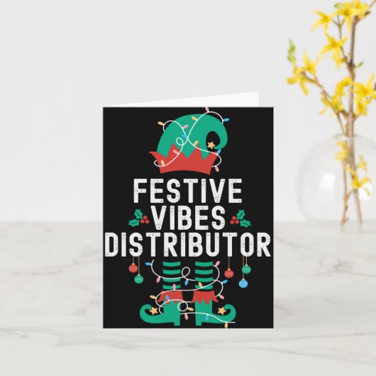 Christmas Elf Office Team Party Family Matching T Karte (Gelbe Blume)