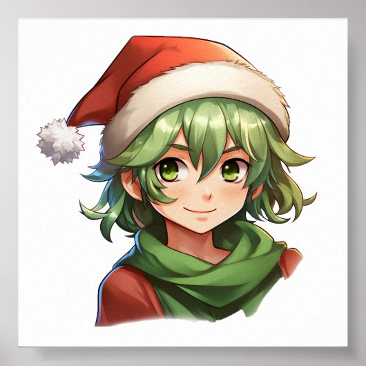 Christmas Elf Portrait Poster (Vorne)