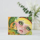 Christmas Elf Postcard Feiertagspostkarte (Stehend Vorderseite)