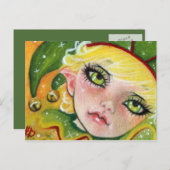 Christmas Elf Postcard Feiertagspostkarte (Vorne/Hinten)