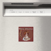 Christmas Elf - Redhead Design 1 - Fantasy Magnet (In Situ (Geschirrspüler))