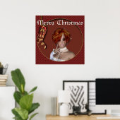 Christmas Elf - Redhead Design 1 - Fantasy Print Poster (Heimbüro)