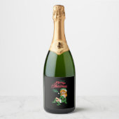 Christmas Elf Schaumweinetikett (Vorderseite)