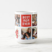 Christmas Elmo | Beste Mama - FotoCollage Kaffeetasse (Mittel)