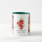 Christmas Elmo | Bester Vater - Foto Tasse (Zentrum)