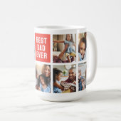 Christmas Elmo | Bester Vater - FotoCollage Kaffeetasse (VorderseiteRechts)