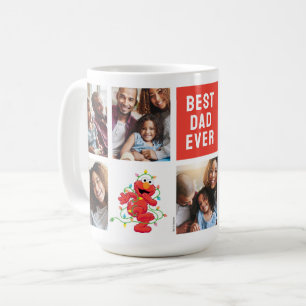 Christmas Elmo Bester Vater - FotoCollage Kaffeetasse