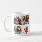 Christmas Elmo | Bester Vater - FotoCollage Kaffeetasse (Links)