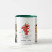 Christmas Elmo | Die besten Freunde - Foto Tasse (Zentrum)
