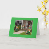 "CHRISTMAS ELVES W/ CHRISTMAS WISHES" KARTE (Gelbe Blume)