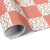 Christmas Elves With Red Stripes Geschenkpapier (Rolleneckpunkt)