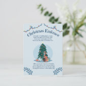 Christmas Embrace Liebe Gedicht Postkarte (Stehend Vorderseite)