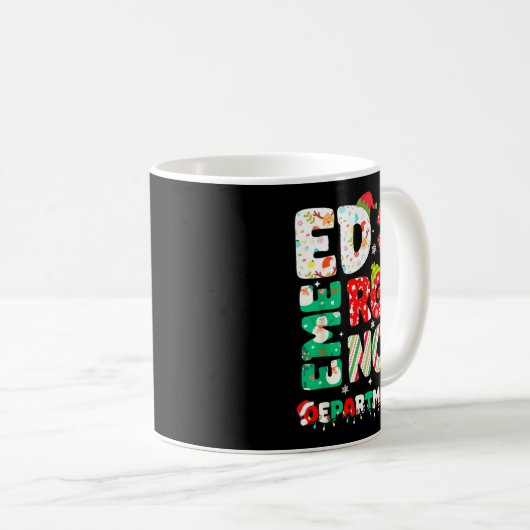 Christmas Emergency Room Er Rn Nurse Department He Kaffeetasse (VorderseiteRechts)