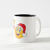 CHRISTMAS EMOJI (EMOTICON) TASSE (VorderseiteRechts)