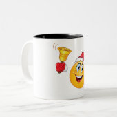 CHRISTMAS EMOJI (EMOTICON) TASSE (Vorderseite Links)