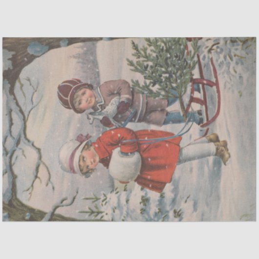 Christmas Emphera Series Design 8 Seidenpapier (Vorderseite)