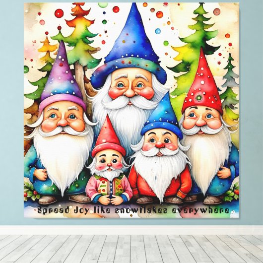 Christmas Empowering Quotes – Art Print Collection Leinwanddruck (Insitu (Holzboden))