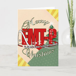 CHRISTMAS EMT-P Emergency Medical Tech Paramedizin Feiertagskarte