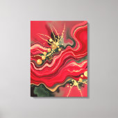 Christmas Energy Bloom Abstract Frequency Wrapped Leinwanddruck (Vorderseite)