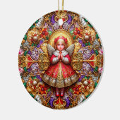 CHRISTMAS ~ Engel 19. Jahrhundert ~ Keramik Ornament (Links)