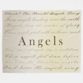 Christmas-Engel-Flanelldecke Fleecedecke (Vorderseite (Horizontal))