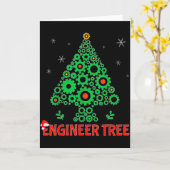 Christmas Engineer Tree _ Mechanical Engineering G Karte (Gelbe Blume)