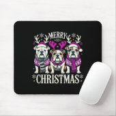 Christmas English Bulldog Mom English Bulldog Chri Mousepad (Mit Mouse)