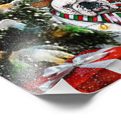 Christmas English Bulldog Tree Fotodruck (Ecke)